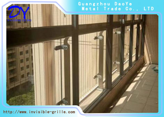 grade de aço inoxidável da segurança do balcão do terraço do fio 304 7x7