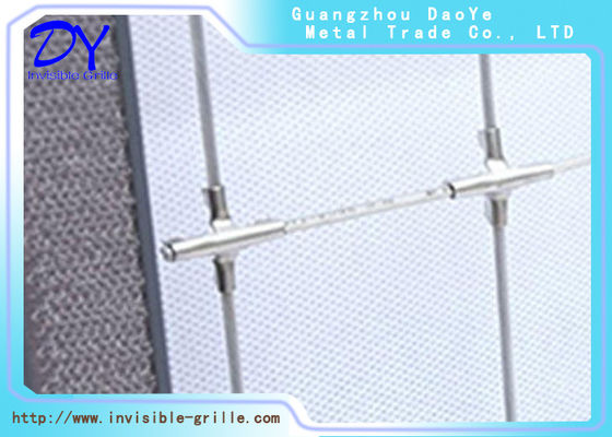 316 acessórios invisíveis da grade do grampo transversal de aço inoxidável para o fio da proteção