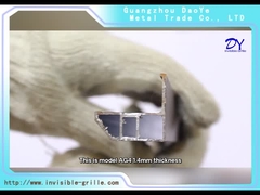 AG4 1.4mm com os 304 parafusos com a grade invisível balcão dobro azul da oxidação da segurança da almofada do anti