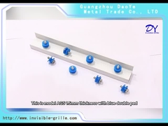 AG5 1.5mm com os 304 parafusos com branco de alumínio/Grey Color do leite do caminho de ferro da almofada azul