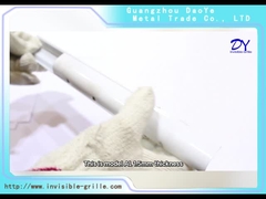 AL 1.5mm com os parafusos do SOLDADO com o caminho de ferro de alumínio invisível da almofada dobro azul