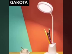 Lâmpada de mesa LED de braço ajustável dobrável para quarto como a imagem