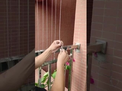 Instalações de parede para cordas horizontais 316 Corredor de arame Invisível Acessórios de grelha