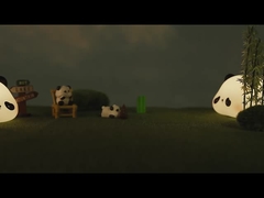 Uma linda lâmpada noturna.