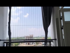 316 Corda de fio de aço inoxidável Balcão Grelha invisível Função anti-roubo