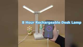 Controle recarregável do toque da lâmpada de mesa do diodo emissor de luz bateria de 8 horas