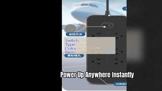 Tomada portátil com carregamento rápido USB