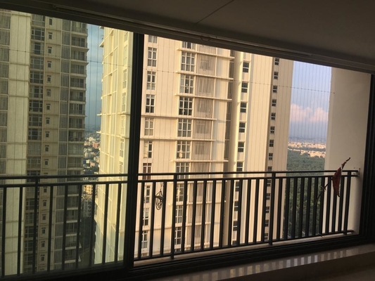 316 Wire Nylon Coating2.0mm Balcão Combinação de Grelha InvisívelSegurança