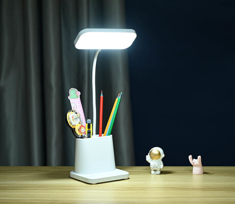 Luminária de Mesa LED com Porta-Caneta - Luz de Estudo com Proteção para os Olhos para Estudantes, Dormitório, Presente, Atacado, Luz Noturna