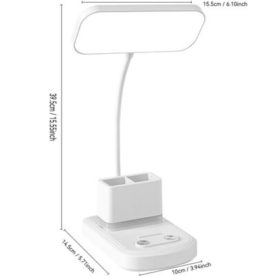 Compact Usb Charging Port Chargeable Desk Lamp Like Study Room office
