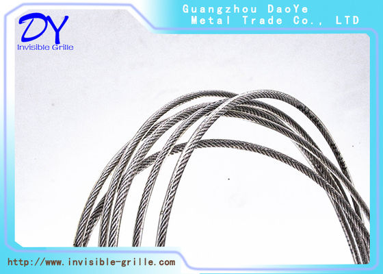 Nunca oxida a corda de fio inoxidável invisível de 316 categorias com segurança de revestimento de nylon da casa