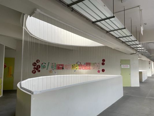 Grelha de segurança invisível barreira de proteção invisível projetada mantendo a harmonia estética