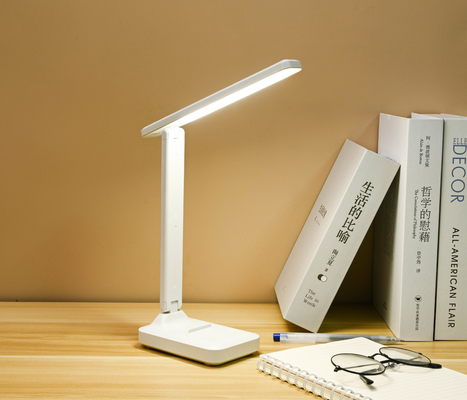 Lâmpada de mesa dobrável de braço ajustável 5500 Kelvin Controle táctil com 10 lâmpadas para iluminação brilhante
