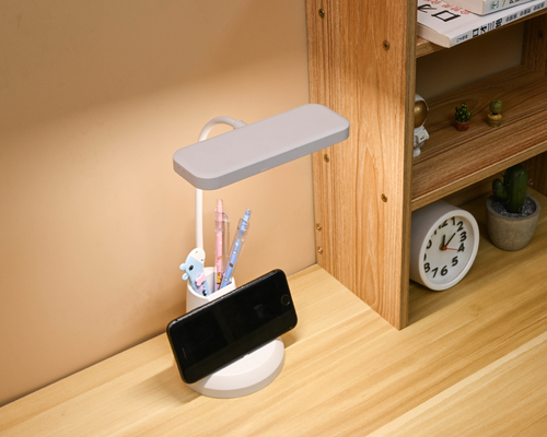 Lâmpada de mesa LED de controle táctil com 6500-8000K Temperatura de cor 5W Potência 10 lâmpadas Lâmpadas de mesa pequenas