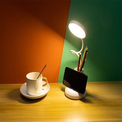 Lâmpada de mesa de quarto LED dimmable 3500-6500K Temperatura de cor 5W Luz de potência