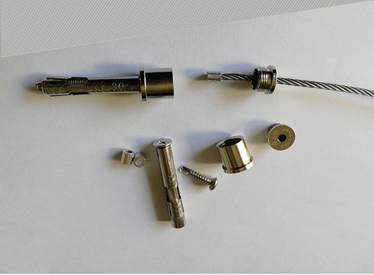 Janela transparente Grelha invisível Cordão de arame de aço de nylon para janelas