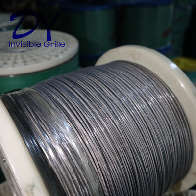 316 Wire 2.0mm Invisível Balcão Escudo Com Proteção de revestimento de nylon
