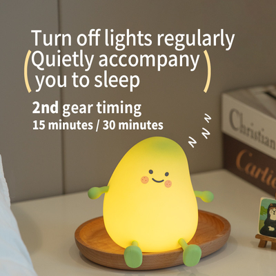 Lâmpada de noite de Mango Verde Nova Lâmpada de Mango Pequena Lâmpada de silicone