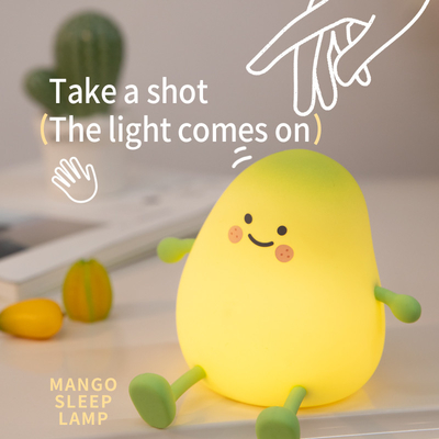 Lâmpada de noite de Mango Verde Nova Lâmpada de Mango Pequena Lâmpada de silicone