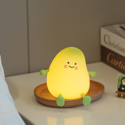 Lâmpada de mesa de silicone LED Decoração de beira de cama Presente Crianças Lâmpada de quarto
