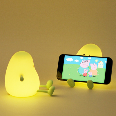 Lâmpada de mesa de silicone LED Decoração de beira de cama Presente Crianças Lâmpada de quarto