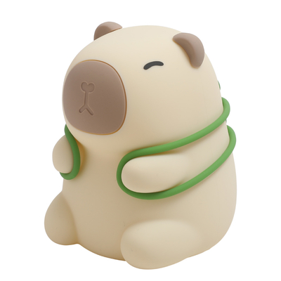 Logotipo personalizado Capybara Crianças Regalo Quarto Dormir Lindo Lâmpada Macia Cor Gradiente Cão Luz Noturna de silicone