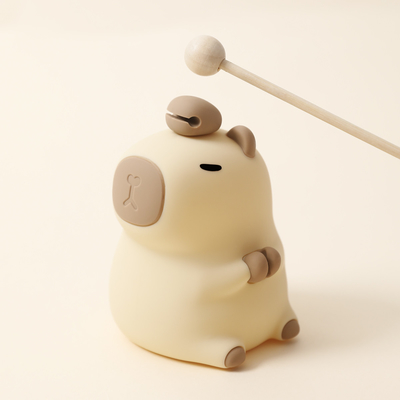 Lâmpada de noite de design moderno de silicone Capybara portátil USB recarregável LED fonte de luz controle de toque lâmpada animal para quarto
