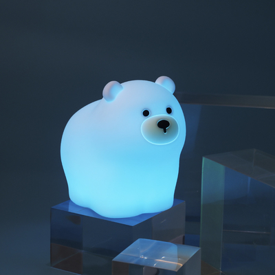 Pequeno Ursinho Patching Silicone Luz Noturna Quarto de Crianças Bebê Alimentação Cute Criativo Pequena Luz Noturna Soft Light
