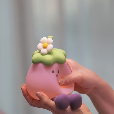 Vegetais Pequenas berinjela Lâmpadas de silicone USB recarregável Cama de dormir Lâmpadas noturnas para presentes