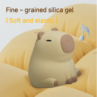 Criativa Capybara LED Luz Noturna Lâmpada de Lado da Cama de Silicona Bonita Para Quarto de Crianças Domínio Smart Home