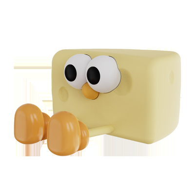Engraçado Lâmpada noturna recarregável de LED Cartoon Queso Lâmpada de mesa de silicone Sensor de toque Animais DIY Crianças Regalo de quarto Crianças