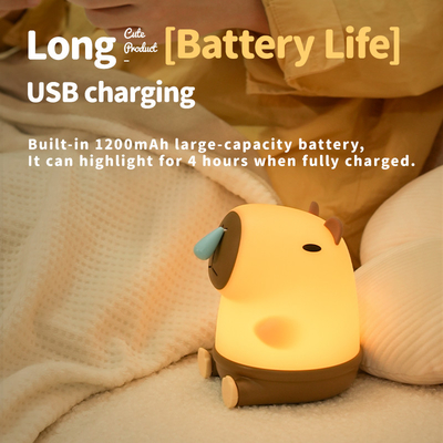 Grátis Capybara Luz Noturna Lâmpada Noturna de Animais Bonitos Snottybara Lâmpadas de Toque de Silicona Decoração Portátil Recarregável para Crianças