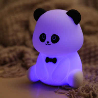 Senhores Panda Luz Noturna Revestimento e alivio do stress Ornamento de escritório cabeceira de cama companheiro de sono lâmpada de mesa LED