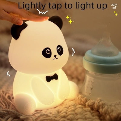 Senhores Panda Luz Noturna Revestimento e alivio do stress Ornamento de escritório cabeceira de cama companheiro de sono lâmpada de mesa LED