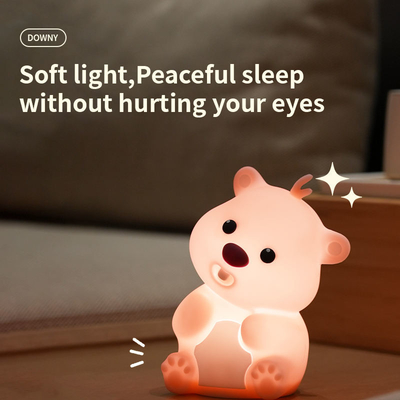 Luz de noite de silicone Pat com atmosfera de sono Luz brinquedo criativo luz decorativa festiva Dia das crianças presente de Natal