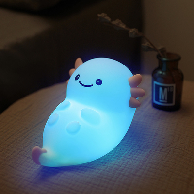 Modern Home USB Night Light Hexagonal Dinossauro Peixe Bebê LED com Sensor de Toque Luz recarregável de silicone colorida