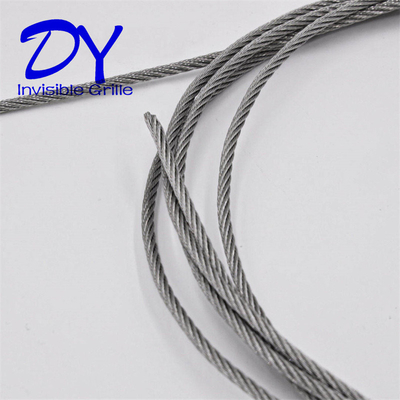 316 Wire Nylon Coating2.0mm Balcão Combinação de Grelha InvisívelSegurança
