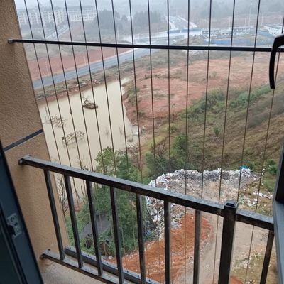 Grelha de segurança de varanda personalizável 316 Estrutura de arame de aço
