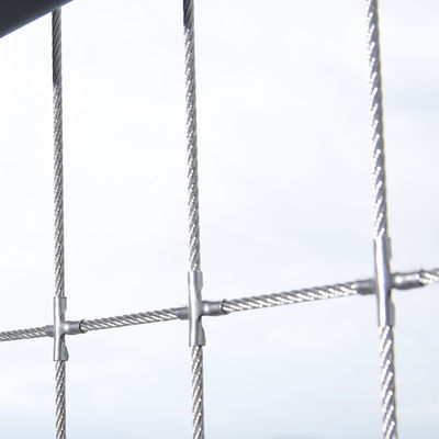 Fuga de incêndio fácil Segurança de animais de estimação Grelha invisível com 5 cm de distância de fio para proteção de varanda e janela