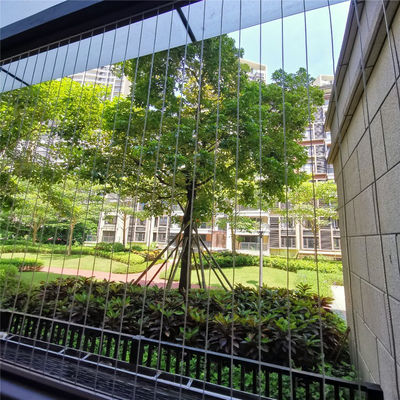 Estrutura fixa de estilo aberto de liga de alumínio Balcão Grelha invisível com instalação de montagem de superfície