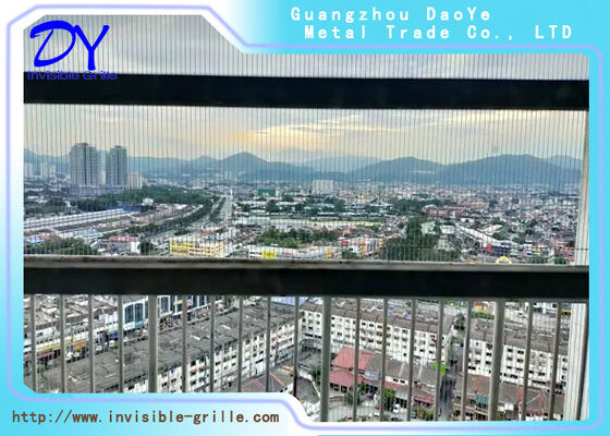Grelha de segurança invisível barreira de proteção invisível projetada mantendo a harmonia estética