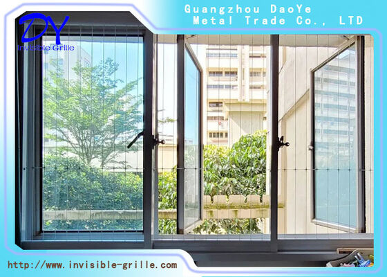 Grelha de segurança invisível barreira de proteção invisível projetada mantendo a harmonia estética