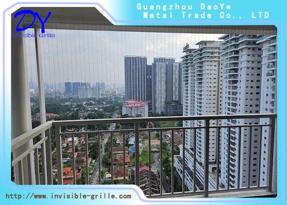 Grelha de segurança invisível barreira de proteção invisível projetada mantendo a harmonia estética