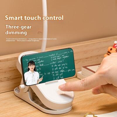 Mesa de escritório, escritório de estudo, lâmpada de mesa ao lado da cama lâmpada de toque dimmable de 3 vias com porta de carregamento USB-C e tomada AC