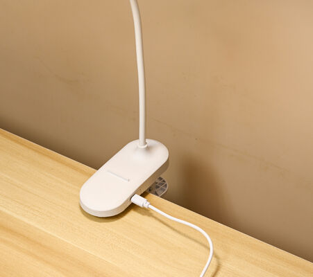 Wholesale Kids Modern LED Table Lamp Neck Clip-On Touch Control USB Rechargeable White Night Light para estudo de estudantes