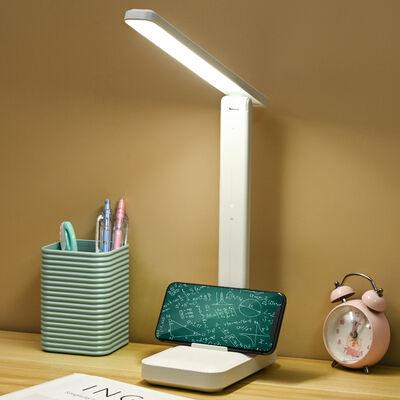 Lâmpada de Mesa 3500-6500K 2W-10W LED com Brilho Ajustável para Iluminação de Escritório, Estudo e Trabalho