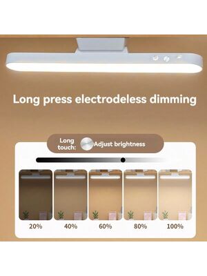 Lâmpada de escritório moderna recarregável LED Multifuncional Luz de leitura magnética Toque e controle remoto Armário de atenuação/Luz do guarda-roupa