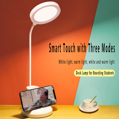 Lâmpada de escritório LED recarregável Plug-in de proteção ocular Lâmpada de estudo Colégio Dormitório Lâmpada de leitura Toque