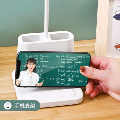 Luminária de mesa LED dobrável e ajustável portátil USB inteligente