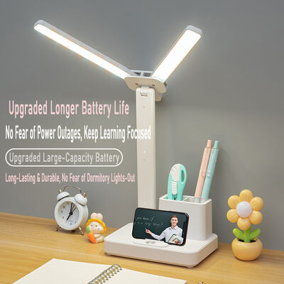 Lâmpada de mesa LED pequena com controle de toque USB direto da fábrica, alimentada por bateria, luz noturna recarregável, lâmpada de leitura, abajur branco, dropshipping